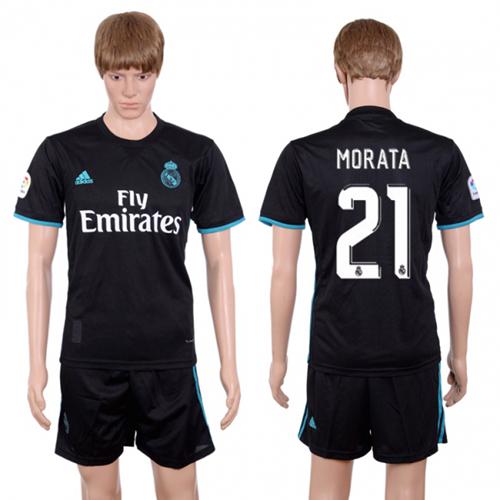 Real Madrid #21 Morata Away Soccer Club Jersey - Click Image to Close